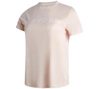 Spyder Womens Active Shirt - UPF 50+ Moisture-Wicking Performance Jersey Short Sleeve Tops for Women, Peach Blush, M