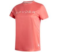 Spyder Womens T Shirts - UPF 50+ Sun Protection Lightweight Comfortable Crew Neck Short Sleeve Tops for Women, Peach Bud, XL