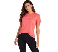 Spyder Womens Athletic Shirt - UPF 50+ Moisture-Wicking Performance Jersey Short Sleeve Workout Tops for Women, Peach Bud, L