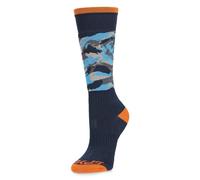 Spyder YOUTH SWEEP SKI SOCKS, Boy's, Camouflage Aether Blue, M