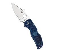 Spyderco Native 5 Lightweight Signature Folder Knife with 2.95" CPM S110V Steel Blade and Dark Blue FRN Handle - Plainedge - C41PDBL5