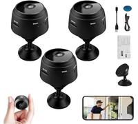 Spyfocus Magnetic Mini Security Camera Outdoor,Hd Camera,Spy Focus Security Cameras,1080p HD Wireless Magnetic Security Camera,Night Vision Motion Detection Security Cam Covert Cameras (3Pcs)
