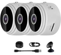 Spyfocus Magnetic Mini Security Camera Outdoor,Spy Focus Camera,Camtrix Magnetic Mini Security Camera,Mini Wireless Camera Magnetic with App for Home Indoor Outdoor (White*3)