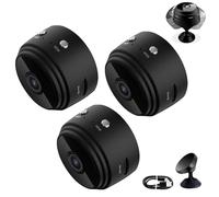 Spyfocus Mini Wifi Camera, Spyfocus Camera, Spy Focus Security Cameras, Night Vision Motion Detection Security Cam Covert Cameras, Mini Guard Cam 1080p HD for Home Indoor Outdoor (3PCS)