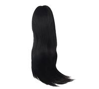 SPYMINNPOO 1/3 Doll Wig Glossy High Temperature Silk Centre Parting DIY Doll Hair Wig for Ball Jointed Dolls (Black)