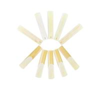 SPYMINNPOO 10 Pack Clarinet Reeds Set, Bb Saxophone Reeds Rich Sound Traditional Strength 2.5 with Plastic Box for Beginner Professional Player (2)