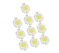 SPYMINNPOO 10PCS 10W COB Light Source Pure White Light Chip for DIY Lamp Accessories, Low-Voltage 12V Integrated LED Chip for Traffic Lighting, 1.10x0.79in Aluminum Material