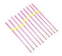 SPYMINNPOO 10PCS Ice Fishing Rod Tips, ABS Mini Top Section Fishing Tackle Replacement with High Strength and Flexibility, for Winter Rod Without Tip (14cm)