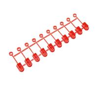 SPYMINNPOO 10Pcs XT60 Plug Caps Rubber Terminal Protection Cover Red Insulation Rubber Terminals for RC Battery 1 Strip