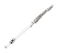 SPYMINNPOO 16 Keys C Flute, White Copper Split E and G Key Offset Student Lessons Flute Instrument for Adult and Beginner