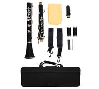 SPYMINNPOO 17 Keys Clarinet, G Key Professional Woodwind Musical Instrument with Hard Box Cleaning Cloth for Kids Adults Beginner