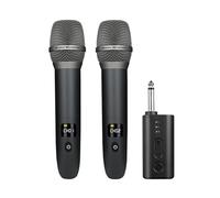 SPYMINNPOO 2.4G Microphone, Zero Delay Clear Reception 30 50m Range Portable Dual Handheld Mic with DSP Chip Locking Technology, for Karaoke Performance Teaching Public S