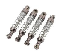 SPYMINNPOO 2 Pairs RC Car Shock Absorber, 60mm Alloy Absorber Damper RC Car Modification Parts Upgrades Compatible with WPL C14 C24 MN D90 99S Models