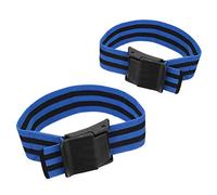 SPYMINNPOO 2 Pcs BFR Bands, Thick Wide Occlusion Training Straps for Blood Restriction, Increase Muscle Growth, with 2 Straps for Arms Legs Workout (blue)