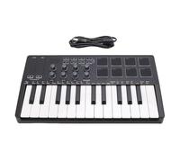 SPYMINNPOO 25 Keys MIDI Keyboard Controller, with 8 RGB Backlit Pads & 8 Knobs, Beat Maker, for Music Production
