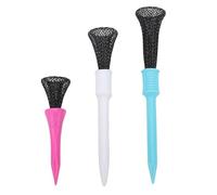 SPYMINNPOO 3 Pcs Step Tee, Plastic Ball Tee Set with Mesh Design & Widened Base for Practice Training (75mm, 83mm and 50mm)