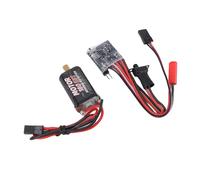 SPYMINNPOO 30A Brushed ESC Electric Speed Controller with Brake, Compact 2S RC ESC for 1/16 1/18 /24 Cars Boats, Compatible with N20 030 050 130 180 Motors (53T)