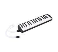 SPYMINNPOO 32 Keys Melodica Compact and Portable Musical Education Instrument for All Ages, Blue/Pink/Black (Black)