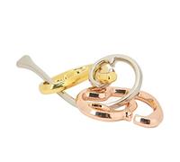 SPYMINNPOO 3D Unlocking Serial Puzzle Jigsaw Toy High Difficulty Educational Alloy Toy for Adults and Children, Improve Office Decompression Ability, Material: Alloy