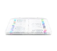SPYMINNPOO 48 Colors Acrylic Paint Marker Pens with Fine Brush Stroke for Crafts, Draw on Wood Canvas Glass Stone, PP Shell, 48 X Marker Pens for Artists