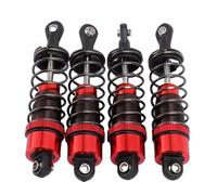 SPYMINNPOO 4PCS 70mm Oil Pressure Shock Kits, Aluminum Alloy RC Car Suspension Upgrade Kit, for 1 10 Scale Off Road Vehicles (red)