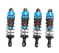 SPYMINNPOO 4PCS 70mm Oil Pressure Shock Kits, Aluminum Alloy RC Car Suspension Upgrade Kit, for 1 10 Scale Off Road Vehicles (blue)
