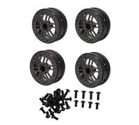 SPYMINNPOO 4PCS RC Car Wheel Hubs, Lightweight 2.2inch RC Hub Replacement with 6-Spoke Hollow Fan for 1/10 Scale Climbing Car