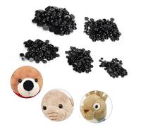 SPYMINNPOO 500pcs Durable DIY Plastic Safety Eyes for Dolls, Bears, Plush Toys Crafting Accessories for DIY Craft Lovers, Mixed Sizes Sewing Buttons for Kids Toys, Black (Dark Gray and Dark Blue)