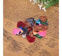 SPYMINNPOO 50Pcs Celluloid Guitar Picks, Chords Musical Instruments Accessory Suitable for Various Folk Guitars (Thickness 0.46mm)