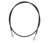 SPYMINNPOO 68 Inches Speedometer Cable, Steel Cable with Black Plastic Casing for Biscayne EI Camino 1958-1964, Threaded Connection with 7/8in 5/8in Connector