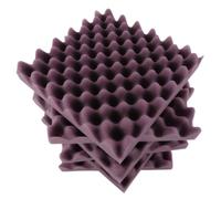 SPYMINNPOO Acoustic Foam Panels Sound Insulation Foam for Home Theater KTV, 12 Pieces 30 * 30 * 5cm Eco-Friendly Egg Pad for Human Body Black/Red/Gray/Purple/Blue (Purple)