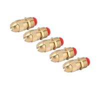 SPYMINNPOO Adjustable Copper Sprinkler Nozzle for Garden Irrigation Watering 10Pcs G1/2 Male Thread Water Spray Head (Small Body)