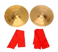 SPYMINNPOO Alloy Cymbals Set, 19cm Brass Marching Hand Cymbals with Smooth Edges for School Bands and Professional Orchestras (19cm / 7.48in)