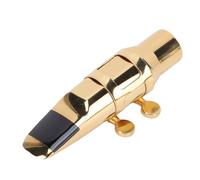 SPYMINNPOO Alto Saxophone Mouthpiece Set, C 6 Gold Brass Alto Sax Mouthpiece with Metal Cap Ligature for Rich Tone