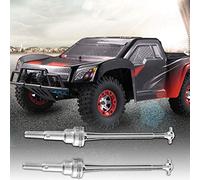 SPYMINNPOO Aluminum Alloy Front Drive Shaft for 1/12 RC Car Smooth Angle Design 2pcs Black for Electric Mountain Bike (Silver 0090S)