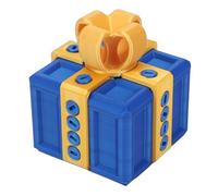 SPYMINNPOO Annoying Gift Box, Educational DIY Printing Toy Take Apart Box To Get Gifts Funny Prank Christmas Novelty Toy with Screws for Kids (Blue)