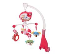 SPYMINNPOO Baby Crib Mobile, with Star Projector & Night Light & Timer, 400 Soothing Melodies, for Newborn Infant Sleep (Red)