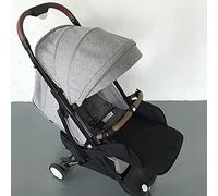 SPYMINNPOO Baby Stroller Footrest Universal Stroller Footstool Extension Foot Rest for Foot Support Accessory Easy to Install Suitable for 95% of Models (Black)