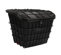 SPYMINNPOO Bike Basket, Metal Folding Electric Bike Front Basket Universal Hanging Bicycle Basket with Waterproof Inner Bag