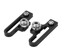 SPYMINNPOO Bike Brake Extension C Caliper Adapters 2Pcs, 55mm Aluminum Alloy C Brake Clamp Extention Convert Seat for Road Bikes(black)