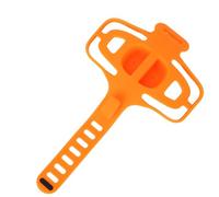SPYMINNPOO Bike Silicone Phone Holder, Handlebar Mount Strap for Bicycle Motorcycle Scooter, with Multi Level Adjustment Non Slip Design, Soft Material Universal Cell Phone Clamp (Orange)