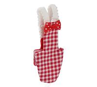 SPYMINNPOO Bird Diaper Red Cotton Adjustable Parrots Pilot Suit for Macaw Budgies Safe Soft Comfortable for Parakeet 1x Bird Diaper (S Red Plaid)