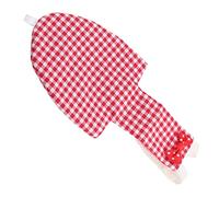 SPYMINNPOO Bird Diaper Red Cotton Adjustable Parrots Pilot Suit for Macaw Budgies Safe Soft Comfortable for Parakeet 1x Bird Diaper (L Red Plaid)