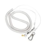 SPYMINNPOO Bird Harness Leash Durable Elastic Rope for Outdoor Flying Training, Pet Supplies for Birds, 6m Stretching Length, 100% (4.5MM)