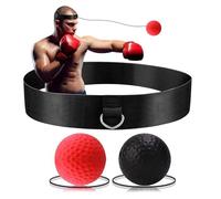 SPYMINNPOO Boxing Reflexs Ball, Soft Boxing Training Ball with Adjustable Headband Punching Speed for Home Workout Training (Type 1)