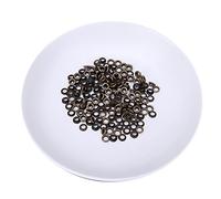 SPYMINNPOO Brass Double Sided Eyelets Rivets for Leather Craft, 5mm Silver Eyelet for Shoes Bag Belt,100pcs for Scrapbook (Bronze)