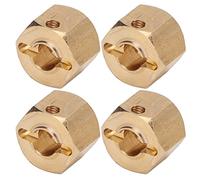 SPYMINNPOO Brass Wheel Hub Extended Adapter for SCX10 CC01 1/10 RC Cars, Rust Proof, Stable and Durable, Easy Installation for Remote Control Cars (9mm)