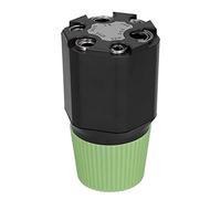 SPYMINNPOO Car Coin Holder Portable 2-Layer Money Saving Pot Organizer for Vehicle Use Black Green for Boys Girls Adults ABS Material 6.4x3.5x3.5in