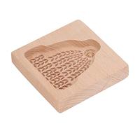 SPYMINNPOO Carved Wooden Cookie Mold Beautiful Embossed Biscuit Press Stamp for Cookies, Gingerbread, Easy to, for Family and Friends, Beech Wood (Hat 15x8.5x30.5cm)