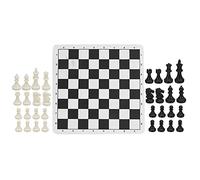 SPYMINNPOO Chess Set, Portable Magnetic Travel Chess Board Game with Plastic Pieces and Storage Bag, for Kids and Adults to Improve Logical Thinking Skills